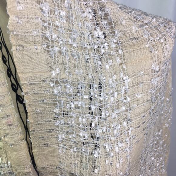 Collection 18 Plaid Confetti Scarf Crisp Linen - Picture 12 of 15